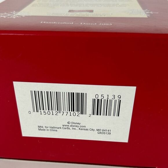 Hallmark vintage 2003 Cinderella and Prince Charming Disney ornament New - Picture 4 of 6